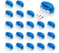 50Pcs 3 Way Wire Connectors Locks Electrical Idc 314-Box Wire Self-Stripping Pigtail Connectors For 22-14 Awg Cables Lawn Mowers