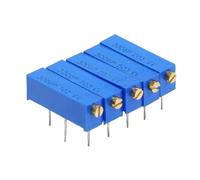 50PCS 3006P Precision Multi-Turn Adjustable Potentiometer 1K 2K 5K 10K 20K 50K 100K 200K 500K 100R 200R 500R 100 200 500 ohm(500R)