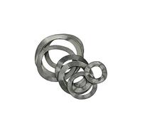 50Pcs 304 Stainless Steel Three Wave Washers, for Enhanced Fastening Performance(M4x8x0.3mm)