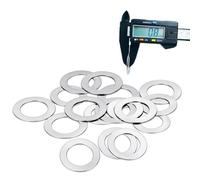 50pcs 304 Stainless Steel Ultra Thin Flat Washers 0.8mm Shim Gasket | Thin Flat Washers, Precision Shim Gaskets for Machinery Repair Automotive DIY Fastener(M8 x 16 x 0.8mm -- 50pcs)