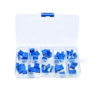 50PCS 3296W Multiturn Trimmer Potentiometer Kit High Variable Resistor Assortment 500R to 1M Ohm for Electronics Repair and Experimental Use