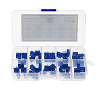 50pcs 3386P Series 100R 200 500R 1K 2K 5K 10K 20K 50K 100K 500K Multi-Turn Potentiometer 10K Variable resistors with Box Set DIY Accessories