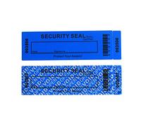 50pcs 35x120mm Blue Non-Residue Tamper Evident Security Warranty Void Label