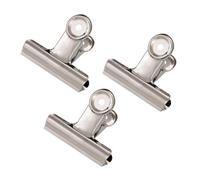 50Pcs 38mm Silver Metal Hinge Clips Large Bull Binder Paper Clips Clamp For Office Pictures Photos, Kitchen Food Bags