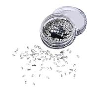 50Pcs 3D Zircon Nails Jewelry Manicure Decals Crystal Nail Art Tips Rhinestones Decorations Accessory Unique Art Decorations Design with Flatback Horse Eye Rhinestones