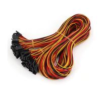 50Pcs 3Pin Double Ends Female To Female Pitch 2.54mm 70cm Jumper Wire Connector 26AWG For 3D Printer MQXFCZUX