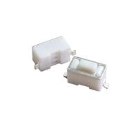 50PCS 3x6 SMD Micro Tact Switch 3 * 6 * 4.3-5.5mm Directly Press The 2-Pin White Patch Type DC 12V 50mA Remote Control Button Switch(K057d004-5.5mm)