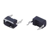 50PCS 3X6X5mm/4.3mm DIP SMT 2Pin 260GF Key Reset Button Black Push Button Switch Momentary Tact Button Switch Non Locking(H 4.3MM DIP Black)