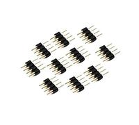50Pcs 4 Pin RGB Male Plug Adapter Connector for 3528 5050 Strip Light
