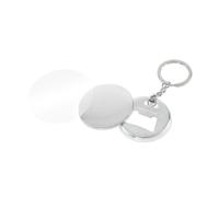 50PCS 44mm 58mm Metal Keychain Bottle Opener Button Badge Parts DIY Making Badge Button Making Supplies For Craft Production(50pcs 44mm)