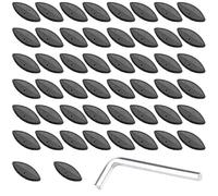 50Pcs 45 Degree Joiner Tenons Tool Woodworking Invisible Connector P15 Plywood Fastener for Slotting Machine Enduring Woodworking Invisible Connector for Easy Plywood Slotting