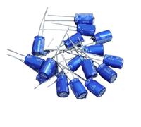 50pcs 450V 1UF RE3 8x12mm audio fever electrolytic capacitor blue robe 85 °
