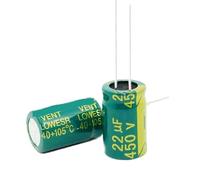 50PCS 450V 22UF 22UF 450V Electrolytic Capacitor Volume 13 * 21