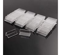 50Pcs 4x2cm Mini Acrylic Sign Display Holder Price Name Card Tag Label Stands