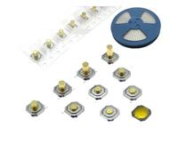 50PCS 5.2 * 5.2 High 1.5-6.0 touch tact switch 4 PIN Metal SMD Tactile 12V Push Button Switch copper feet IDGTTLDF(1.6MM)