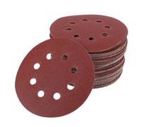 50Pcs 5 Inch 125Mm Round Sandpaper Eight Hole Disk Sand Sheets Grit 40/60/80/120/240 Hook And Loop Sanding Disc Polish
