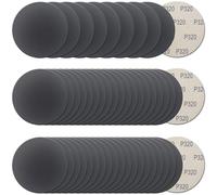 50Pcs 5 Inch Hook and Loop Sanding Discs, 320 Grit Wet Dry Sandpaper, Silicon Carbide Round Sand Paper Pads for Random Orbital Sander, Automotive Wood Metal Grinding Polishing Finishing