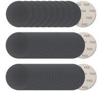 50Pcs 5 Inch Hook and Loop Sanding Discs, 400 Grit Wet Dry Sandpaper, Silicon Carbide Round Sand Paper Pads for Random Orbital Sander, Automotive Wood Metal Grinding Polishing Finishing