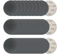 50Pcs 5 Inch Hook and Loop Sanding Discs, 800 Grit Wet Dry Sandpaper, Silicon Carbide Round Sand Paper Pads for Random Orbital Sander, Automotive Wood Metal Sanding Polishing