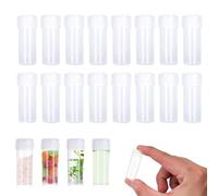 50Pcs 5 ml Plastic Sample Bottles, Small Vial Storage Test Tube, Test Tube Vial with Screw Cap, Sampling Bottle Reagent Bottle, Plastic Test Tubes Sample Vials for Lab, Small Items