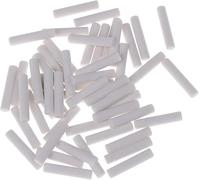 50Pcs 5 x 25mm White Cylindrical Rubber Mechanical Pencil Eraser Refills for School Office Sketching