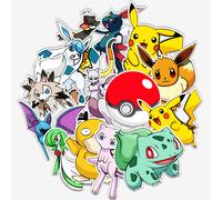 (50PCS) 50/100pcs Cute Cartoon Pokemon Anime Stickers Pikachu Decals Motorcycle Laptop Phone Case Car Waterproof Sticker Kid Classic Toy