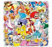 (50PCS) 50/100pcs Cute Cartoon Pokemon Anime Stickers Pikachu Decals Motorcycle Laptop Phone Case Car Waterproof Sticker Kid Classic Toy