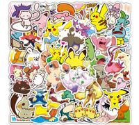 (50PCS) 50/100pcs Cute Cartoon Pokemon Anime Stickers Pikachu Decals Motorcycle Laptop Phone Case Car Waterproof Sticker Kid Classic Toy