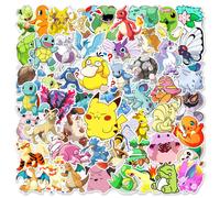 (50PCS) 50/100pcs Cute Cartoon Pokemon Anime Stickers Pikachu Decals Motorcycle Laptop Phone Case Car Waterproof Sticker Kid Classic Toy