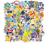 (50PCS) 50/100pcs Cute Cartoon Pokemon Anime Stickers Pikachu Decals Motorcycle Laptop Phone Case Car Waterproof Sticker Kid Classic Toy