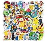 (50PCS) 50/100pcs Cute Cartoon Pokemon Anime Stickers Pikachu Decals Motorcycle Laptop Phone Case Car Waterproof Sticker Kid Classic Toy