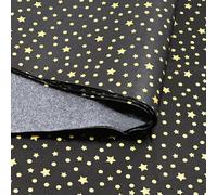 50pcs 50×35cm Black Gold Star Tissue Paper,Stars Wrapping Paper Bulk for Wedding Birthday DIY Gift Christmas Decorations