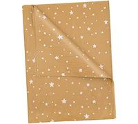 50pcs 50×35cm Brown White Star Tissue Paper,Super Stars Wrapping Paper Bulk for Wedding Birthday DIY Gift Decorations