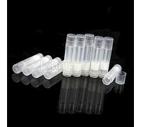 50PCS 5ML Cosmetic Empty Chapstick Lip Gloss Lipstick Balm Tube + Cap Container
