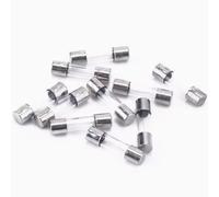 50pcs 5x20mm Glass Fast Fuses - Quick Blow 250V 0.1A to 30A - Reliable Protection for Electronics and Appliances(25A)