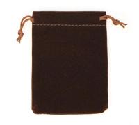50Pcs 5x7cm 7x9cm 8x10cm 9x12cm Coloful Velvet bag Jewelry Packing Velvet Drawstring Pouches Gift Bags Can(Brown,7x9cm)