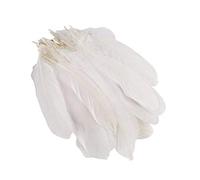 50Pcs 6-9Inch White Goose Feathers DIY Craft Feather Plume for Angel Wings Dream Catcher Art Hats Home Wedding Party Table Decoration