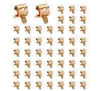 50pcs 6mm Spring Band Hose Clamps,Tube Fastener Clips For Fuel Line Water Clamps