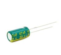 50pcs 6x12 10v470uf 10v680uf 16v220uf 25v220uf 35v100uf 50v47uf High frequency low resistance Electrolytic Capacitor(10v680uf 50pcs)
