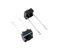 50PCS 6x6 Mid Two Pin Long Legs (13.5mm) Tact Switch 6 * 6 * 4.3/4.5/5/6/7/8/9/10/11/12mm Vertical Type DC12V M icro Button Switch(K076a006-4.3mm)