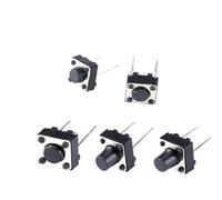 50PCS 6X6 Series Tact Switch 6 * 6 * 4.3/5/6/7/8/9/10mm Pins 2/4 Feet Horizontal Bracket Push Button Switch DIP PCB Micro/key Switch