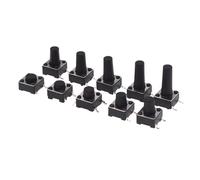 50Pcs 6x6 Smd Micro Tact Switch 0.5A 50V Push Button Switches 6 * 6 * 4.3/5/6/7/8/9/10/11/12/13/14/17mm Temperature resistant(SMD 6x6x17)