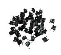 (50PCS) 6X6X5/4.3/5.5/6/7/8/9/10/13MM Tact Switch Push Button Switch 12V 4PIN DIP Mic ro Switch For TV/Toys/home use Button(6x6x4.3MM DIP)