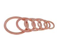 50PCS 7mm Copper washer M7 OD 10mm to 18mm Sealing Washer For Boat Crush Washer Flat Seal Ring washer (Size : M7x11x1)