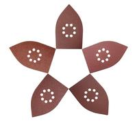 50Pcs 8 Hole Sander Sanding Sheets Grit 40/60/80/100/120 Grit Sandpaper Sanding Pads 105mm x 175mm Compatible with Black Decker Multi Sanders KA220 KA110E