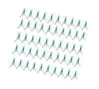 50Pcs 8 Shaped Rings For Double Hook Fishing Line Space Bifurcation Swivels Contactor Fishing Tackle Accessories