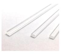 50pcs 8" x 4mm Flat Clear sticks for cake toppers cake pops or lollipops - Acrylic Plexiglass Sticks Transparent Clear, Strong and not bendy with length of 4“,6“ or 8“ (50, 8in)