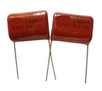 50pcs 824 630V 824J CBB21 0.82uF 820nF P22 Metallized Polypropylene Film Capacitor