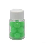 50pcs 8mm Round Fishing Beads Stopper Rig For Carp Tackle Bait Rigging Lures With Flavor Infusion And Non-Harmful Line Contact Design(Float Green)