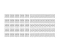 50pcs 90 Degrees L Shape Metal Corner Brackets, White Plastic Right Angle Bracket Furniture Corner Brace Corner Support for Wood Shelf Chair Cabinet Box